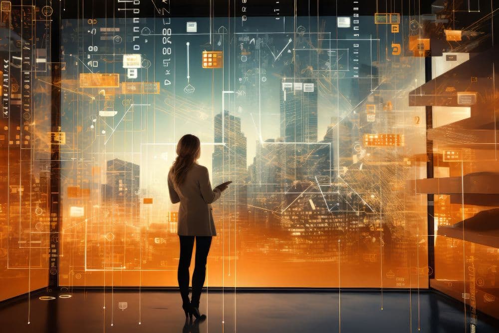 Человек работает