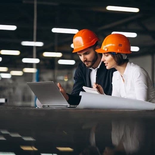 Человек работает